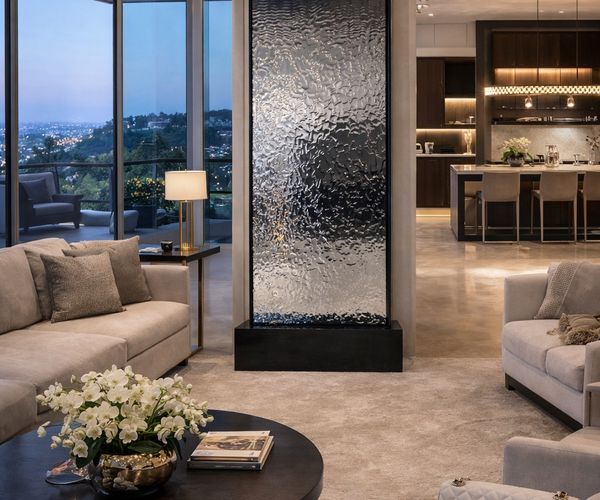 #058 Penthouse Living – Mirror Liquid Wall