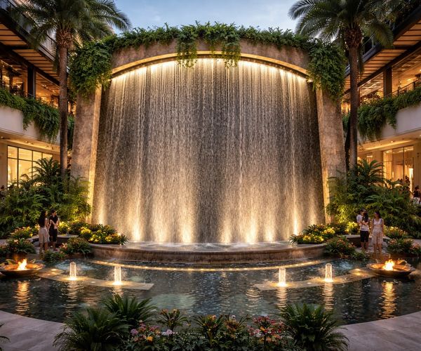 #063 Shopping Promenade – Grand Curved Waterfall