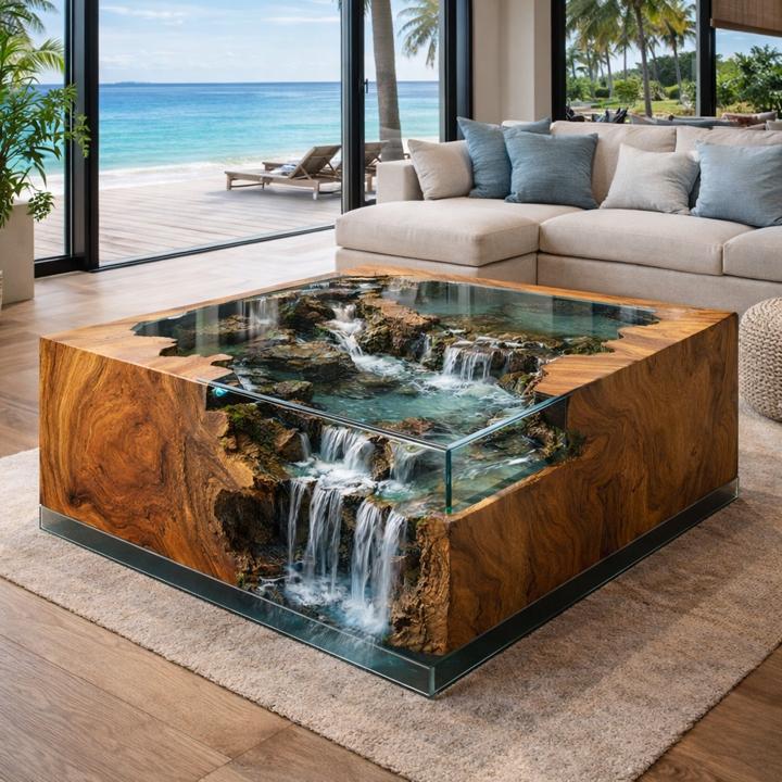 #082 Liquid Table – Oceanfront Edition
