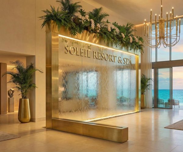 #047 Soleil Resort & Spa – Lobby Liquid Wall
