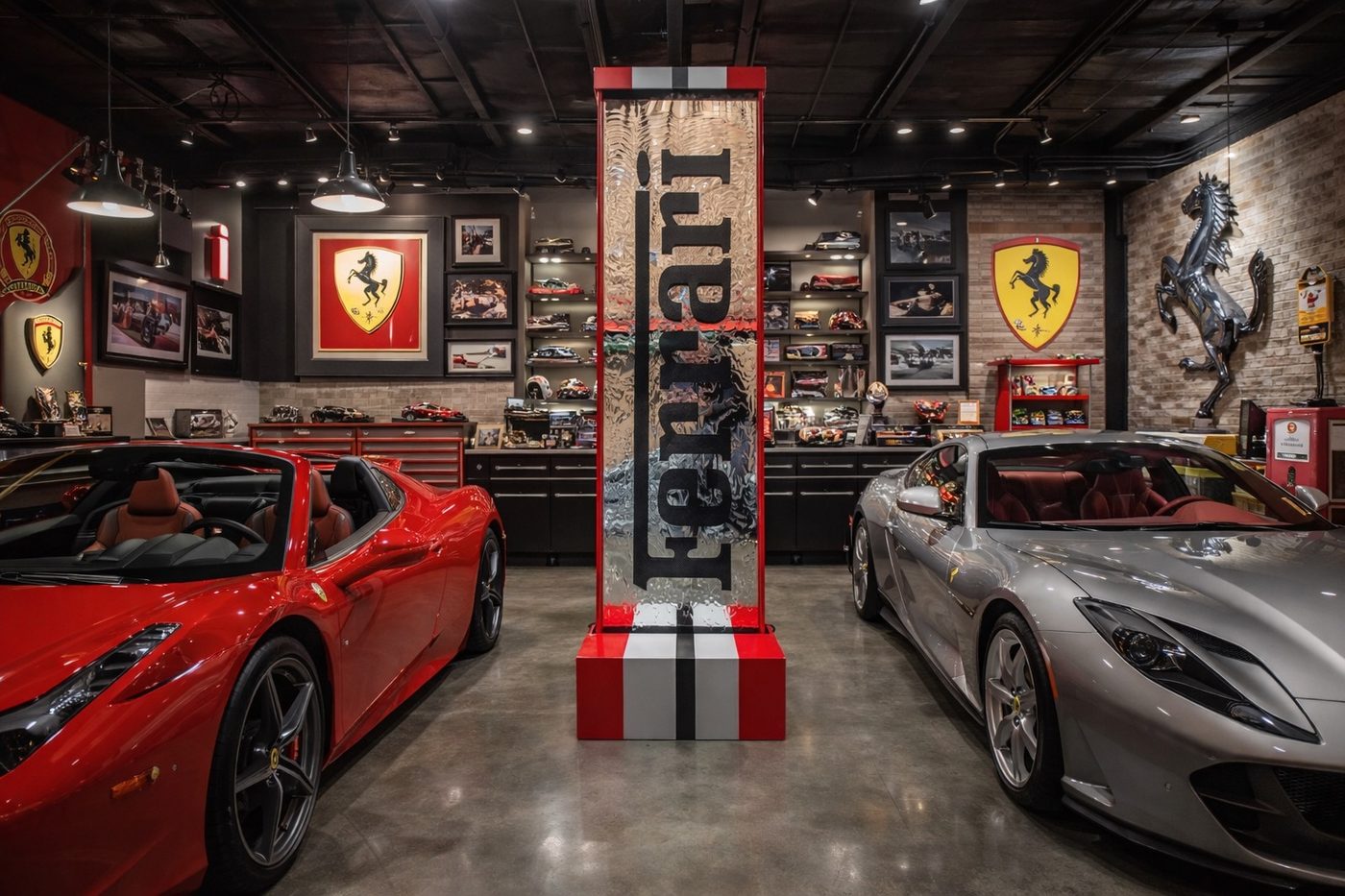 Private collection liquid wall feature