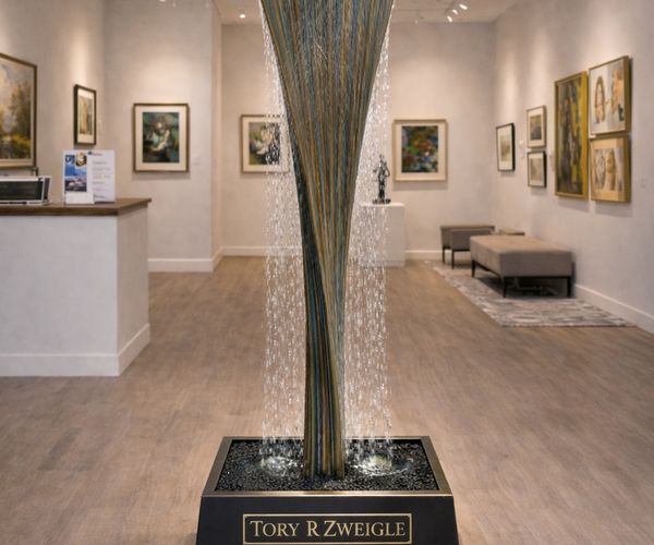 #058 Tory R Zweigle Signature Fountain – Gallery Installation